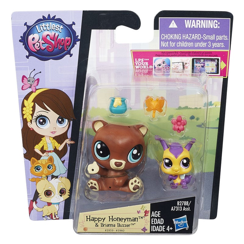 Littlest Pet Shop Pet Pawsabilities Happy Honeyman and Brianna Buzzer Doll - Image 2